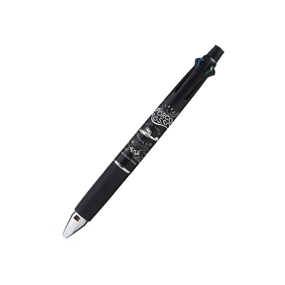 4 Colours Ballpointpen Savoia Black - Porco Rosso