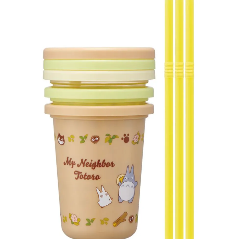 3 Glasses With Straw Set - My Neighbor Totoro