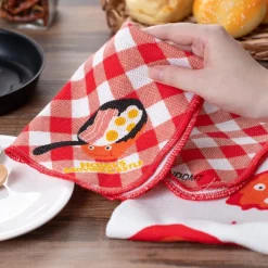 2 Pcs Set Kitchen Towel Calcifer - Howl'S Moving Castle
