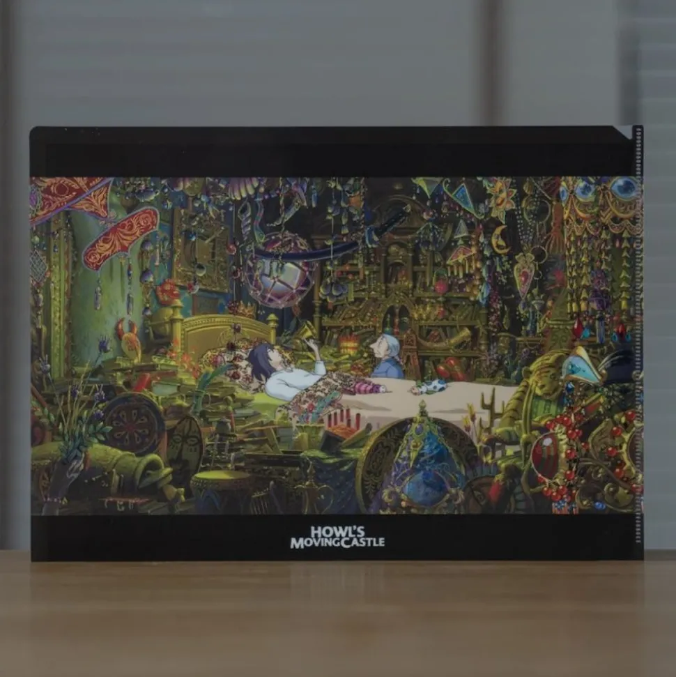 A4 Size Clear Folder Sleeping Howl - Castle In The Sky