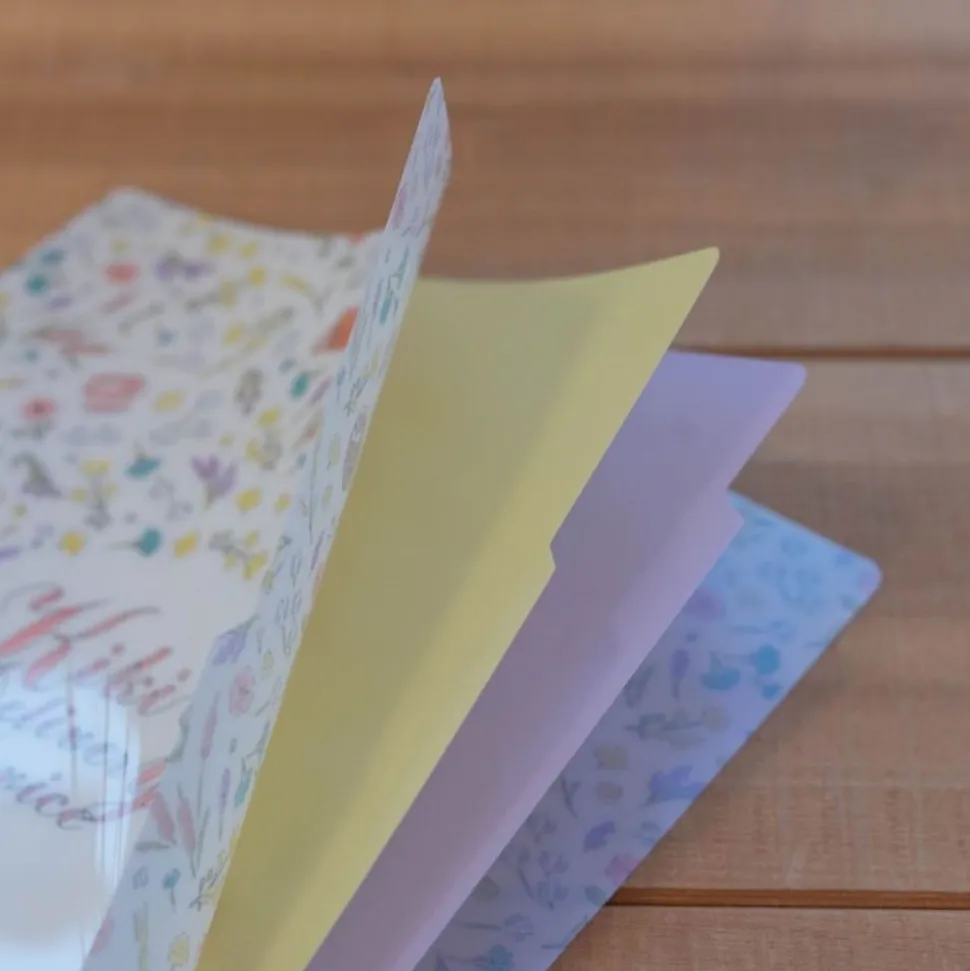A4 Size Clear With 3 Flaps Flowers - Kiki'S Delivery Service