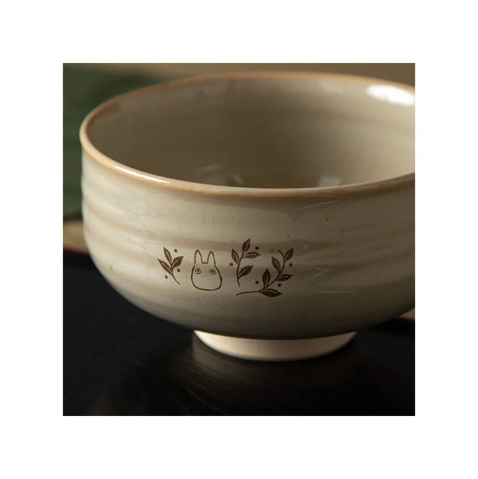Akahada-Yaki Matcha Tea Bowl & Whisk - My Neighbor Totoro