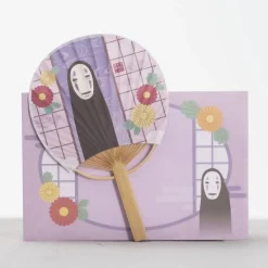 Bamboo Fan & Letter Set No Face With Flower - Spirited Away