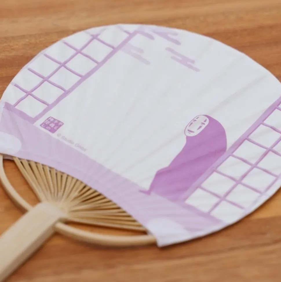 Bamboo Fan & Letter Set No Face With Flower - Spirited Away