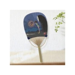 Bamboo Fan Chihiro & No Face - Spirited Away