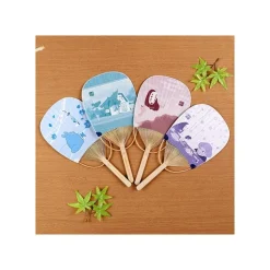 Bamboo Fan Chihiro & No Face - Spirited Away