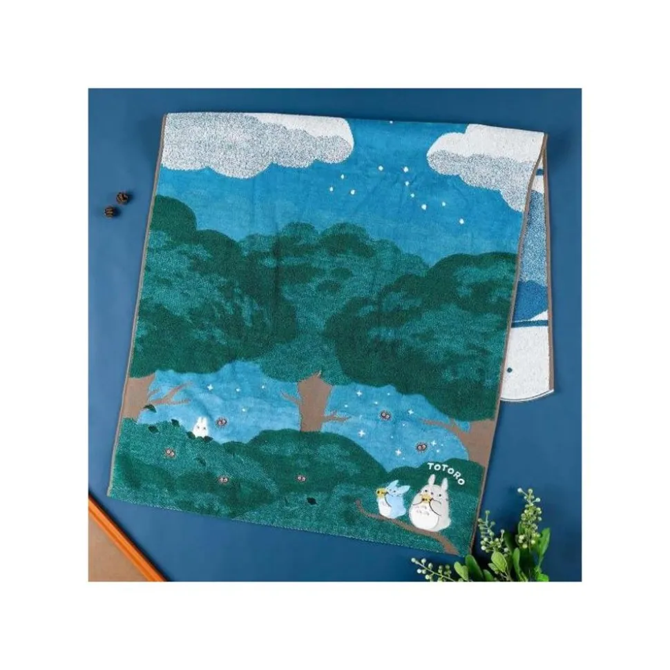 Bath Towel Under The Moon 60 X 120 Cm - My Neighbor Totoro