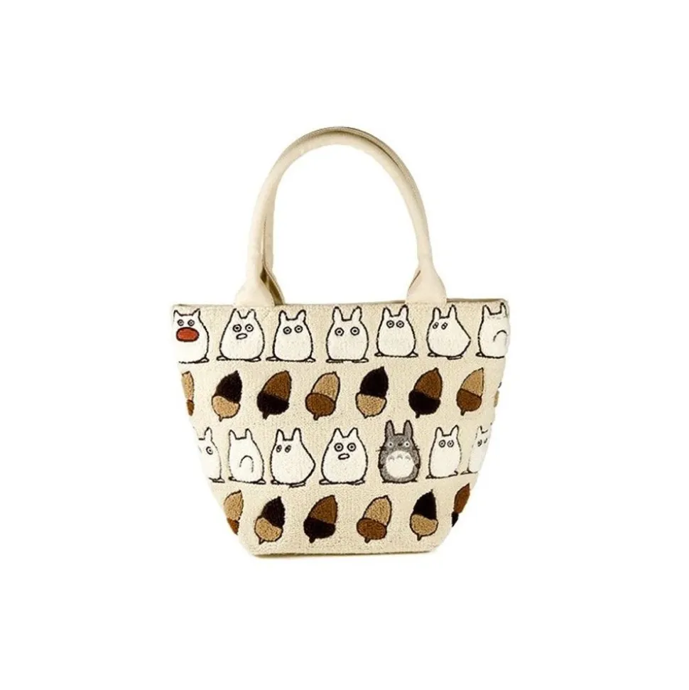 Beige Embroidered Bag Totoro Hazelnut - My Neighbor Totoro