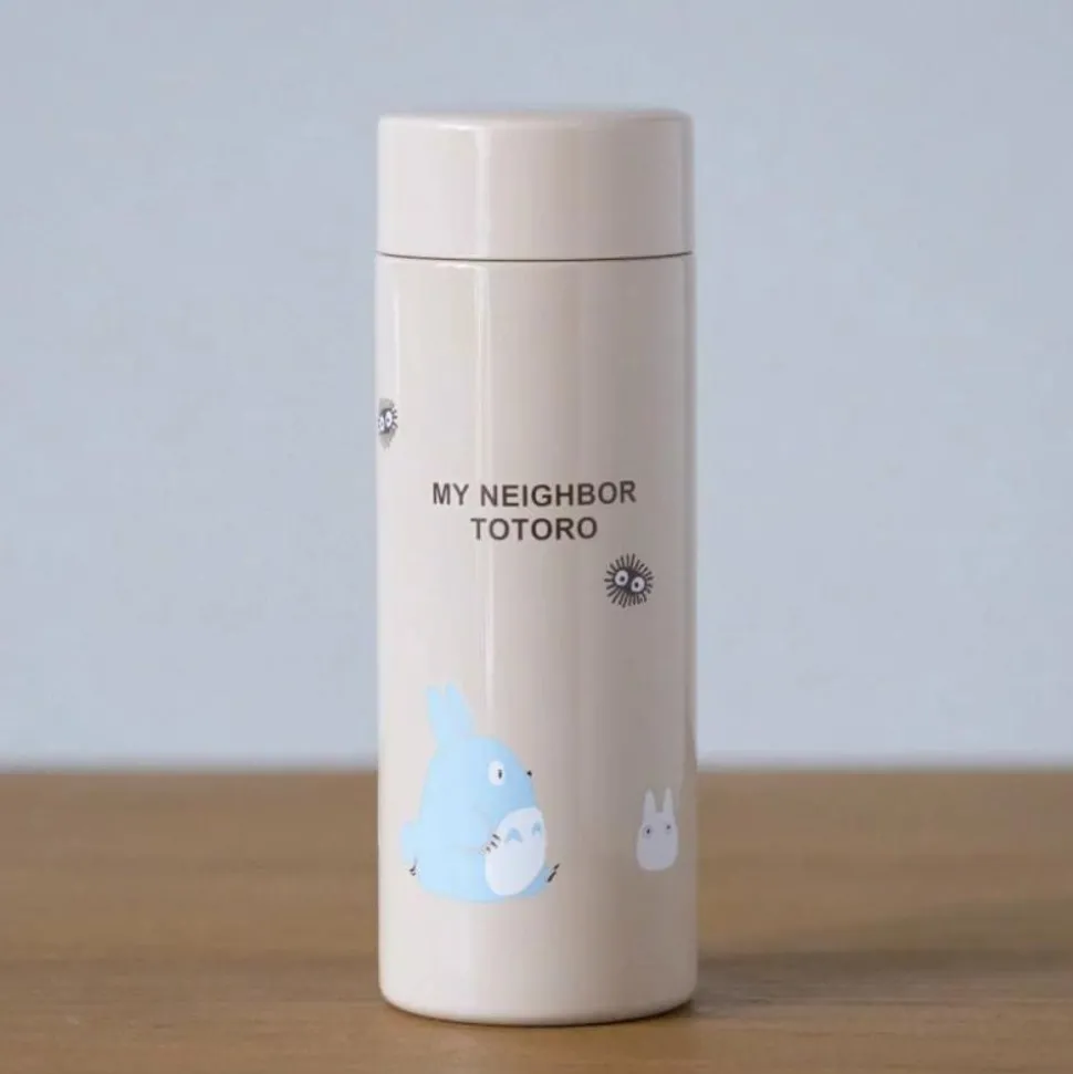 Beige Thermos Bottle 300Ml Forest Stroll - My Neighbor Totoro