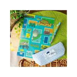 Blue Checkered Pencil Case - My Neighbor Totoro