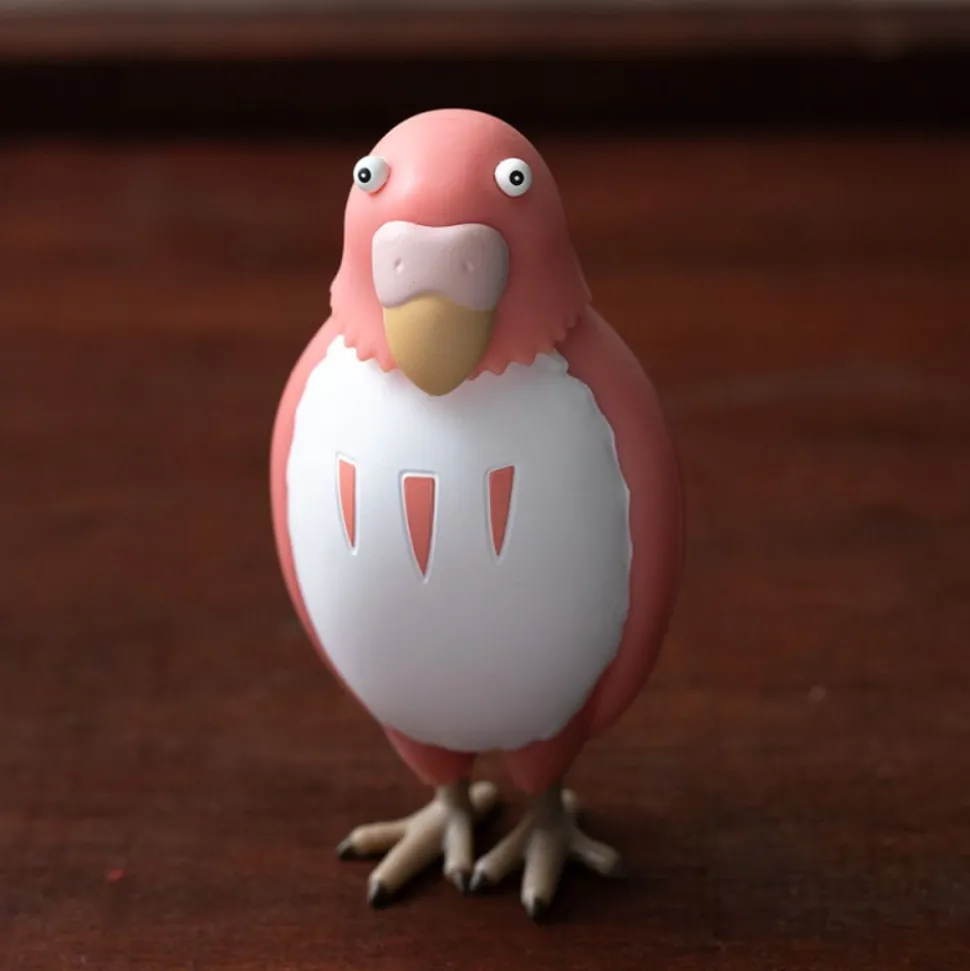 Bobble Head Figurine Red Parakeet - The Boy And The Heron