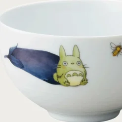 Bowl 13Cm Totoro Eggplant And Flower - My Neighbor Totoro