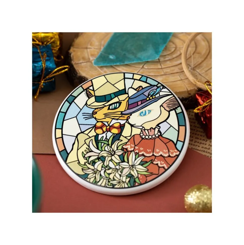 Ceramic Coaster Baron & Louise - Whisper Of The Heart