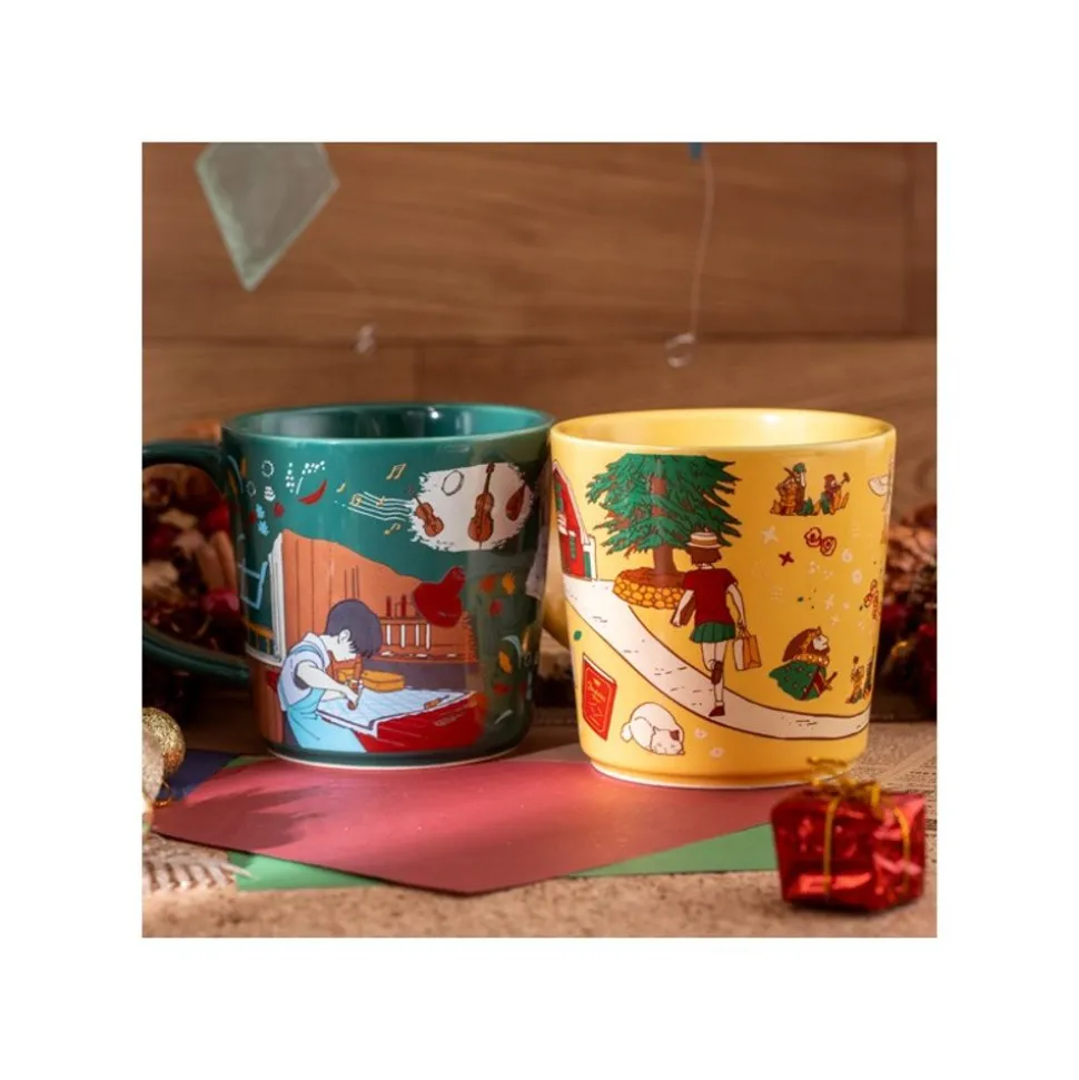 Ceramic Cup Chasing The Cat - Whisper Of The Heart