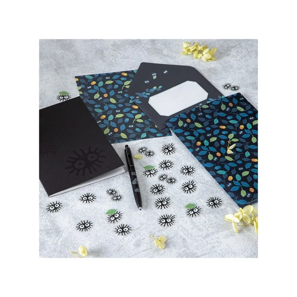 Clear Folder & Letter Set Soot Sprites Leaves - My Neighbor Totoro