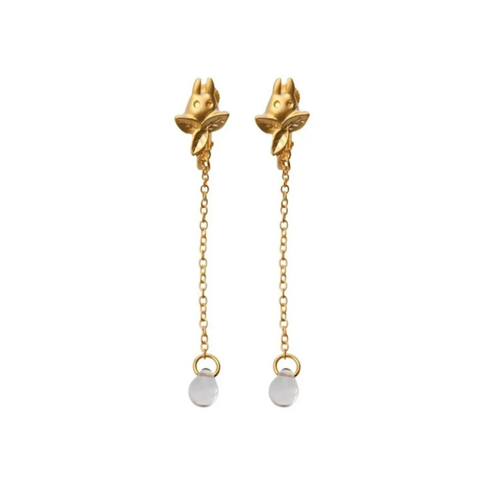 Clipped Earrings Small Totoro Drop Series - My Neighbor Totoro