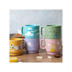 Coloful Embossed Mug Kiki On Her Broom - Kiki'S Delivery Service
