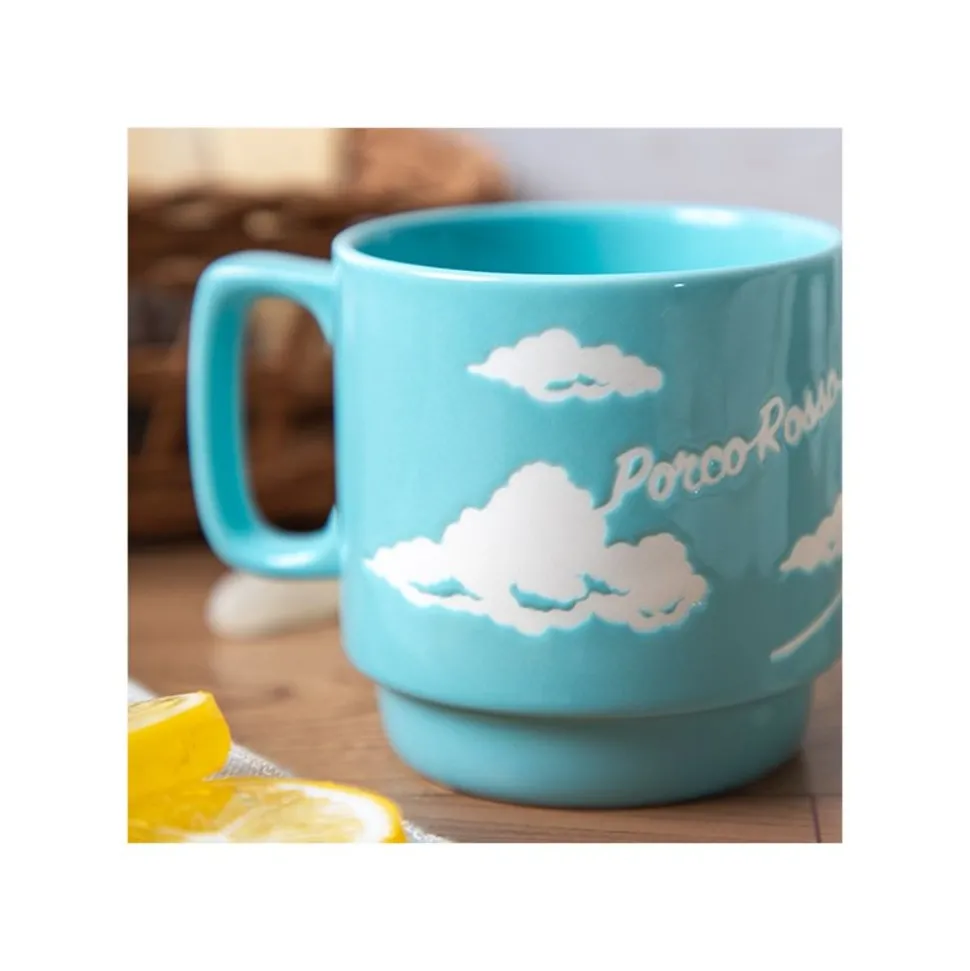 Coloful Embossed Mug Savoia - Porco Rosso