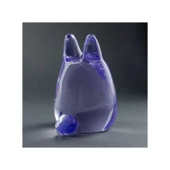 Crystal Figurine Transparent Small Totoro Purple - My Neighbor Totoro