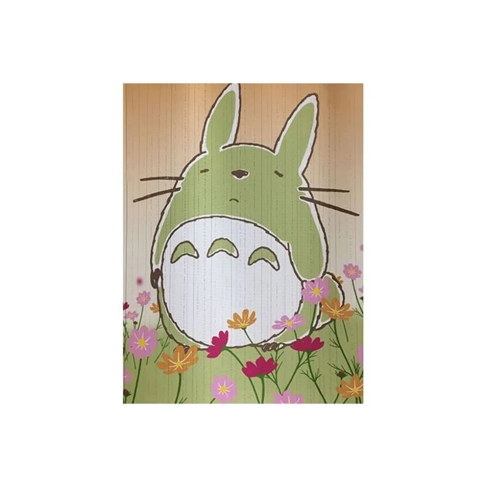 Curtains Flowers Totoro - My Neighbor Totoro