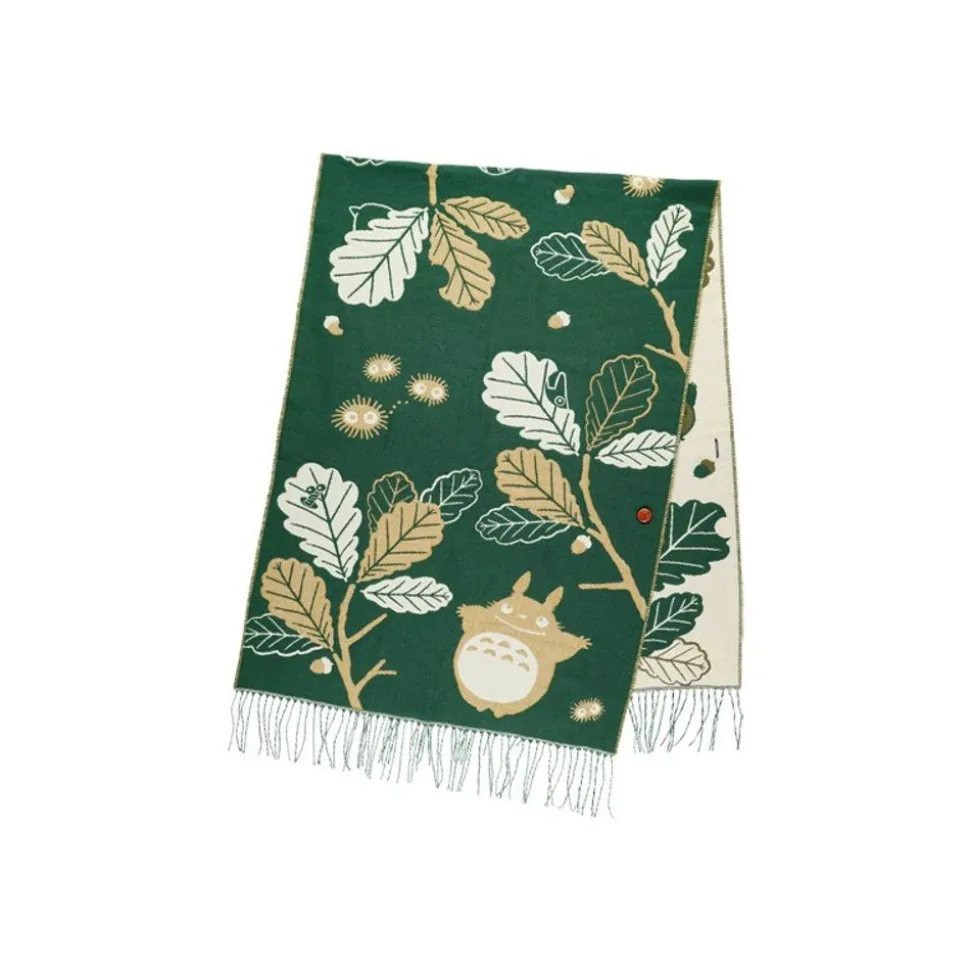 Dark Green Stole Oak Leaves - My Neighbor Totoro