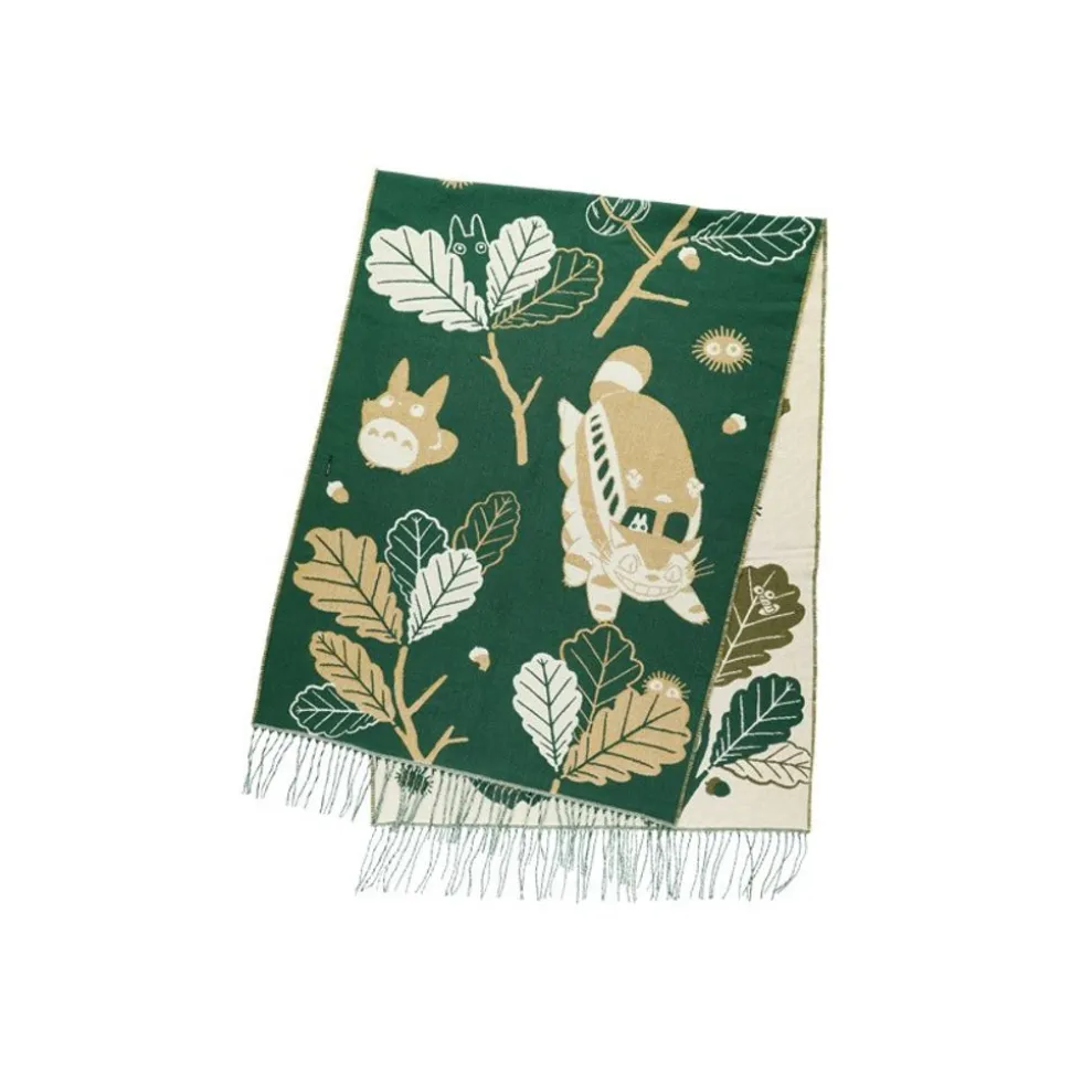 Dark Green Stole Oak Leaves - My Neighbor Totoro