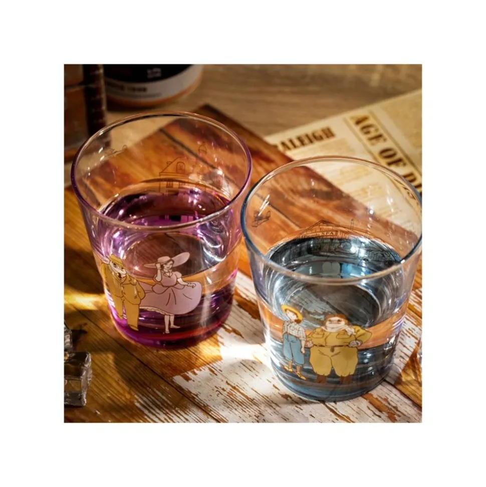 Decorated Glass Marco & Fio - Porco Rosso