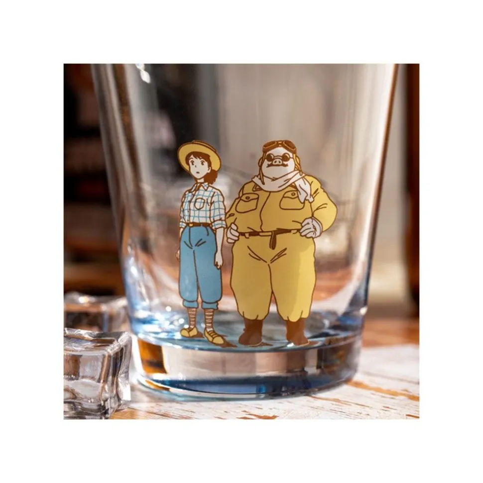 Decorated Glass Marco & Fio - Porco Rosso