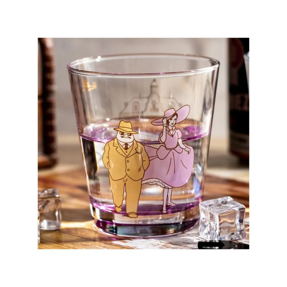 Decorated Glass Marco & Gina - Porco Rosso