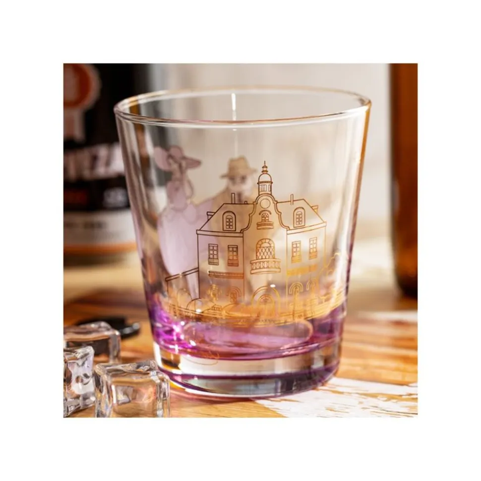 Decorated Glass Marco & Gina - Porco Rosso