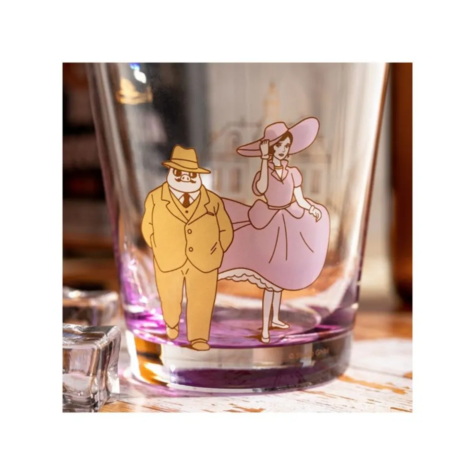 Decorated Glass Marco & Gina - Porco Rosso