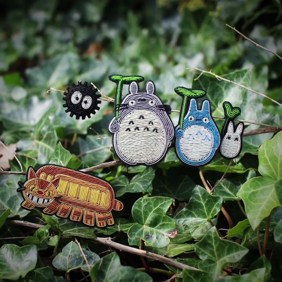 Embroidered Jewel Brooch Catbus - My Neighbor Totoro