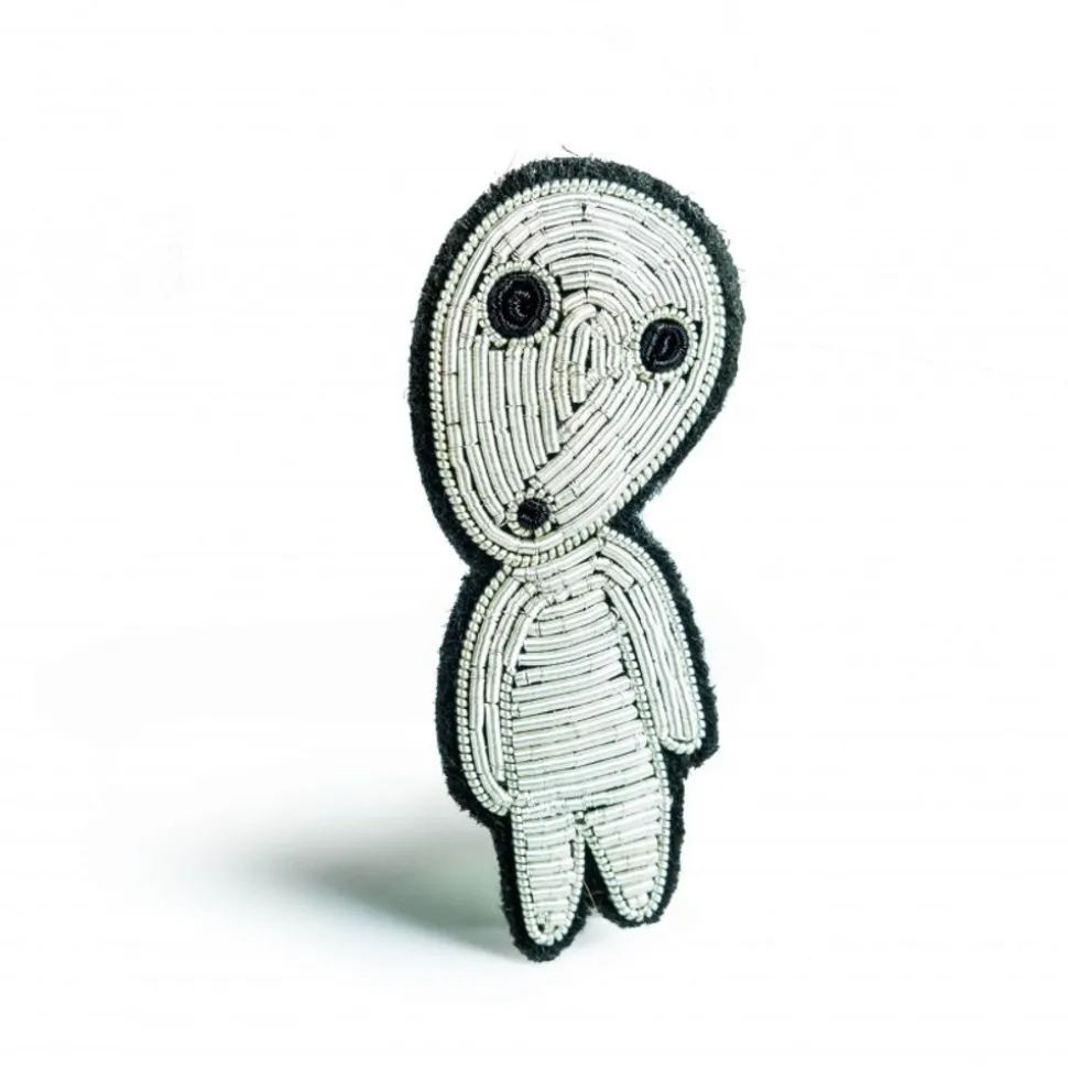 Embroidered Jewel Brooch Walking Kodama - Princess Mononoke