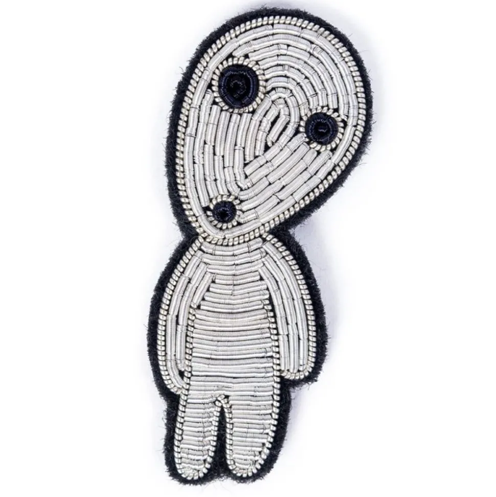 Embroidered Jewel Brooch Walking Kodama - Princess Mononoke
