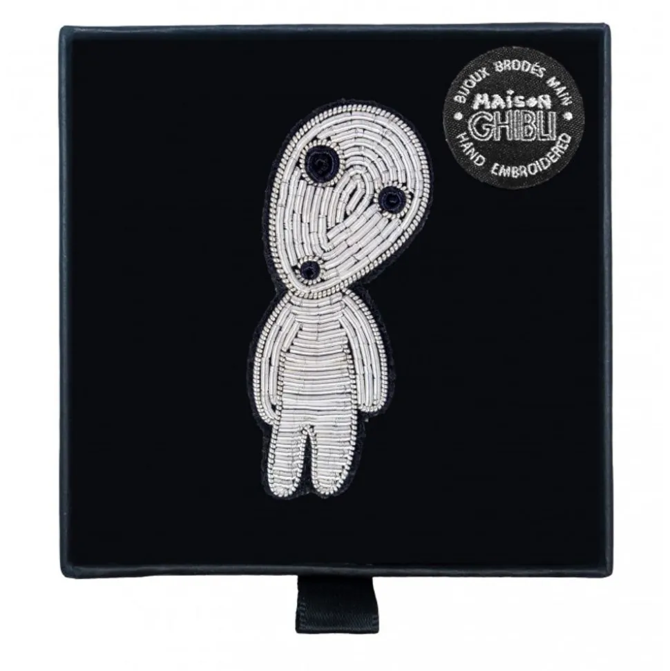 Embroidered Jewel Brooch Walking Kodama - Princess Mononoke