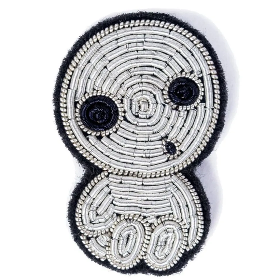 Embroidered Jewel Brooch Seated Kodama - Princess Mononoke