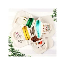Embroidery Canvas Tote Bag The Path Of Twos - Whisper Of The Heart