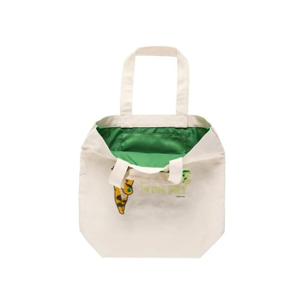 Embroidery Canvas Tote Bag Silent World - Castle In The Sky