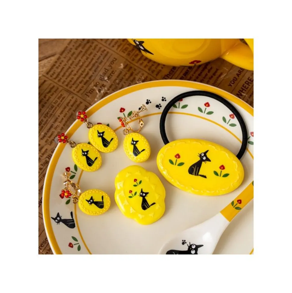 Fancy Yellow Earrings With Clips Jiji - Kiki'S Delivery Service