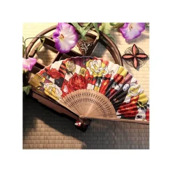 Folding Fan Unabara Flowers - Spirited Away