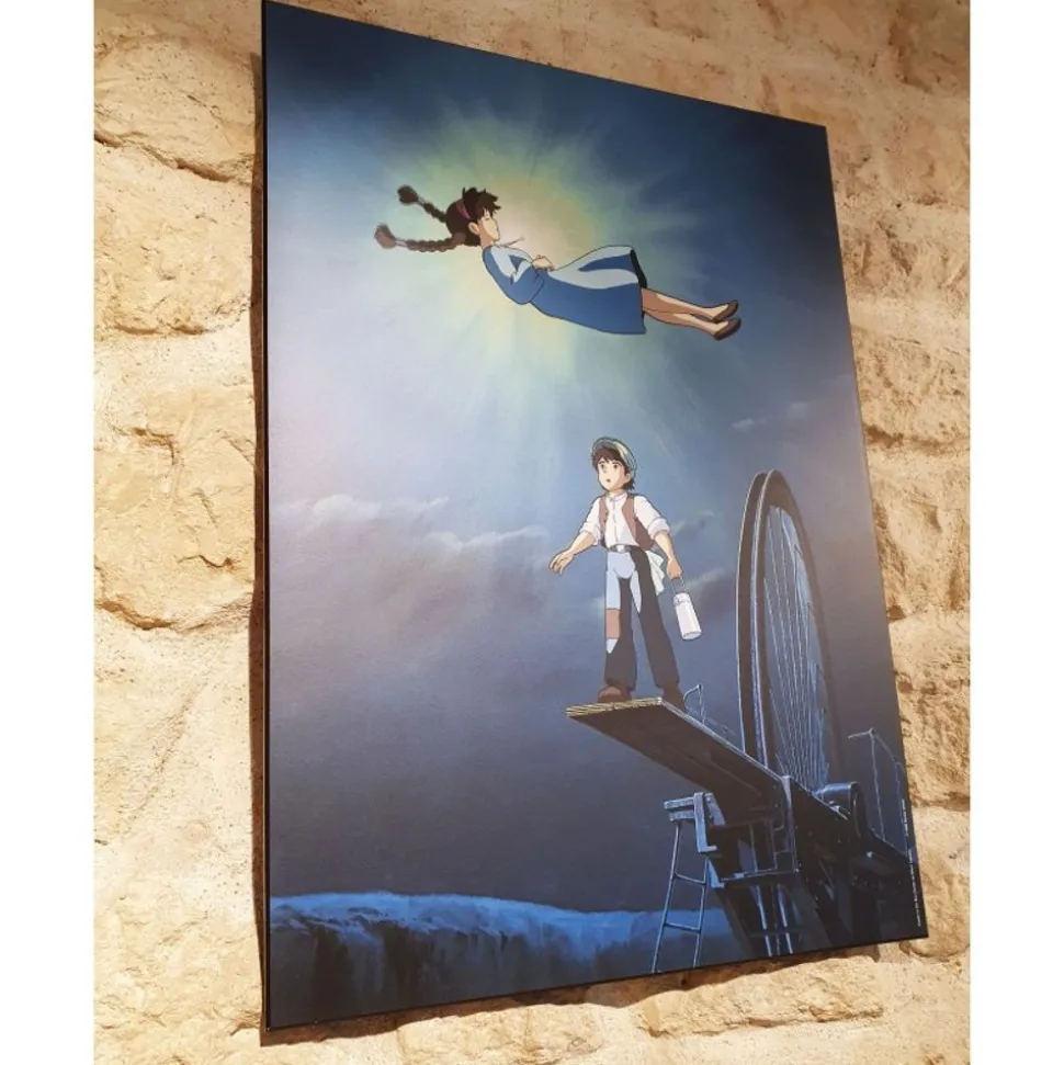 Ghibli - Castle In The Sky - 35X50Cm Wood Panel