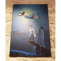 Ghibli - Castle In The Sky - 35X50Cm Wood Panel