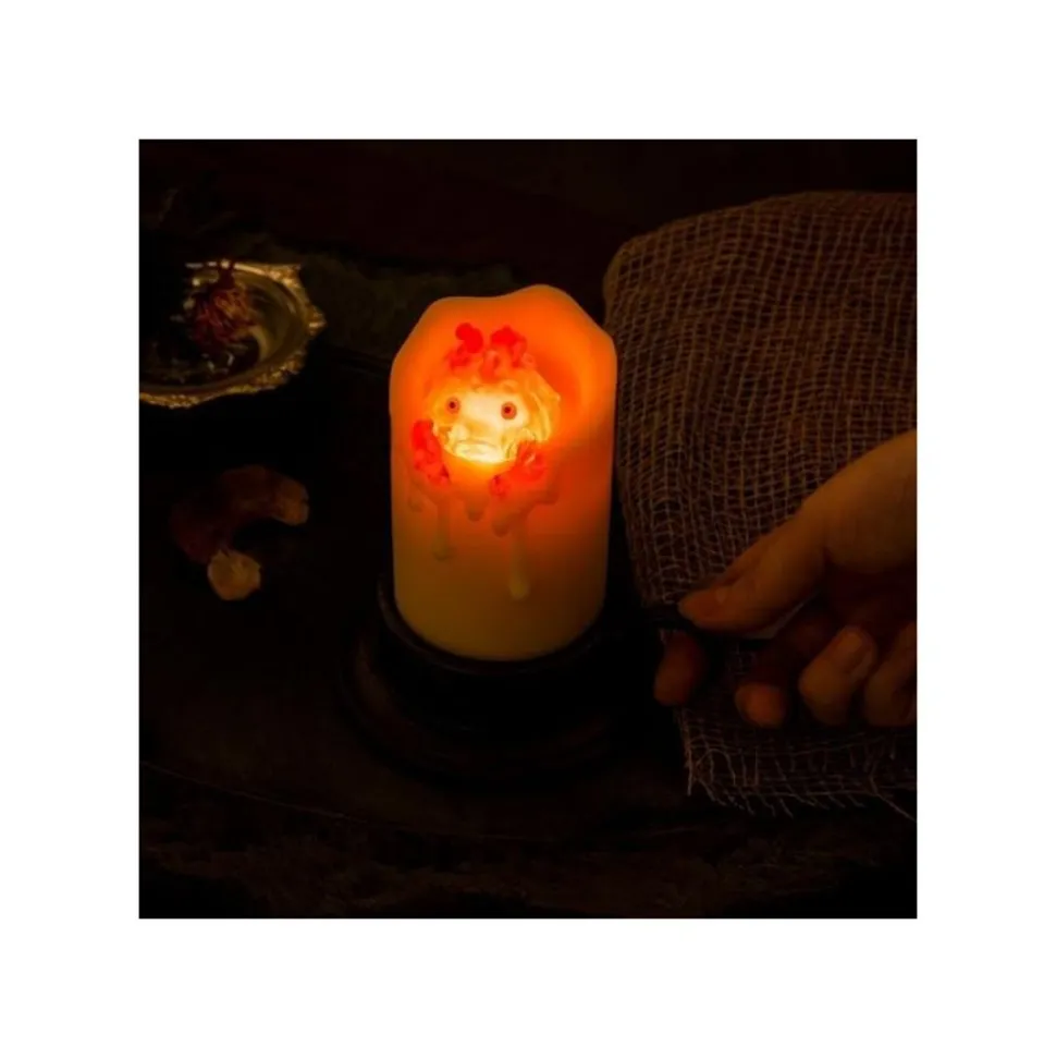Illuminated Calcifer & Candle Statue - Howl'S Moving Castle