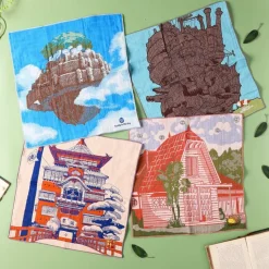 Imabari Handkerchief Laputa 40X40 Cm - Castle In The Sky