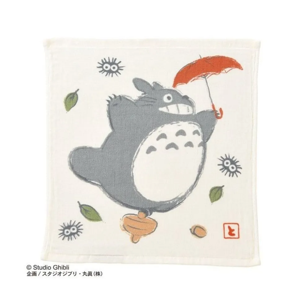 Imabari Mini Towel Big Totoro Umbrella 34X36 Cm - My Neighbor Totoro