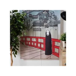 Japanese Curtain Aburaya & No Face - Spirited Away