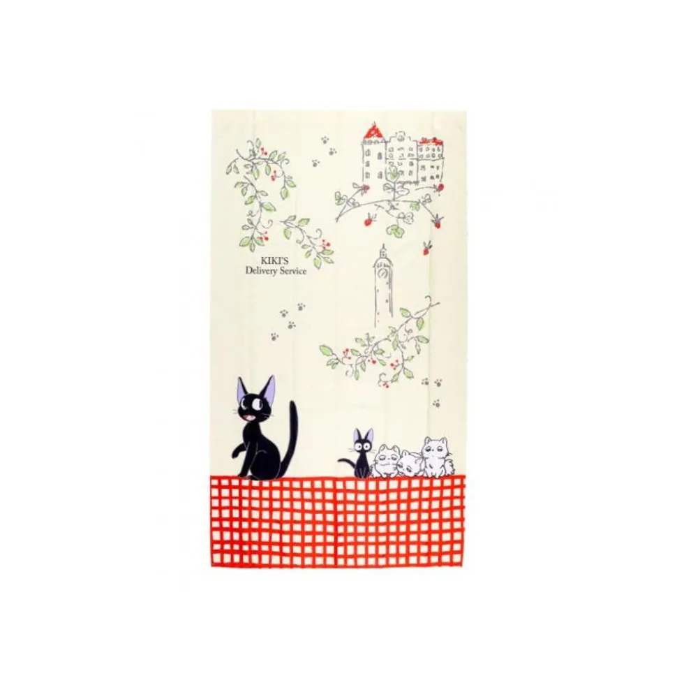 Japanese Curtain Jiji And His Kids - Kiki'S Delivery Service