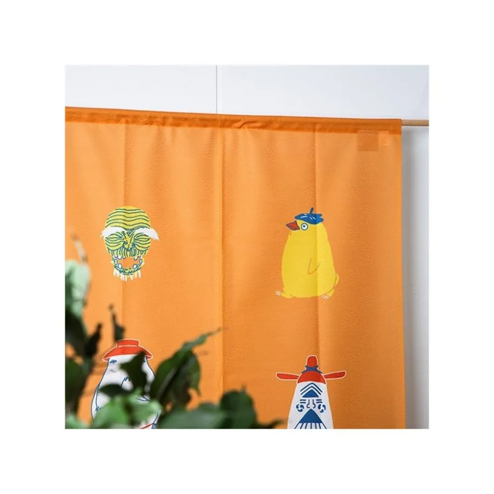 Japanese Curtain Kichijo Yellow - Spirited Away
