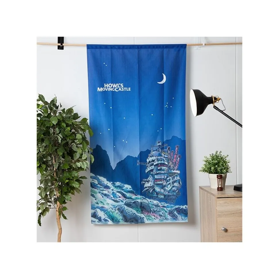Japanese Curtain Moonlit Night - Howl'S Moving Castle