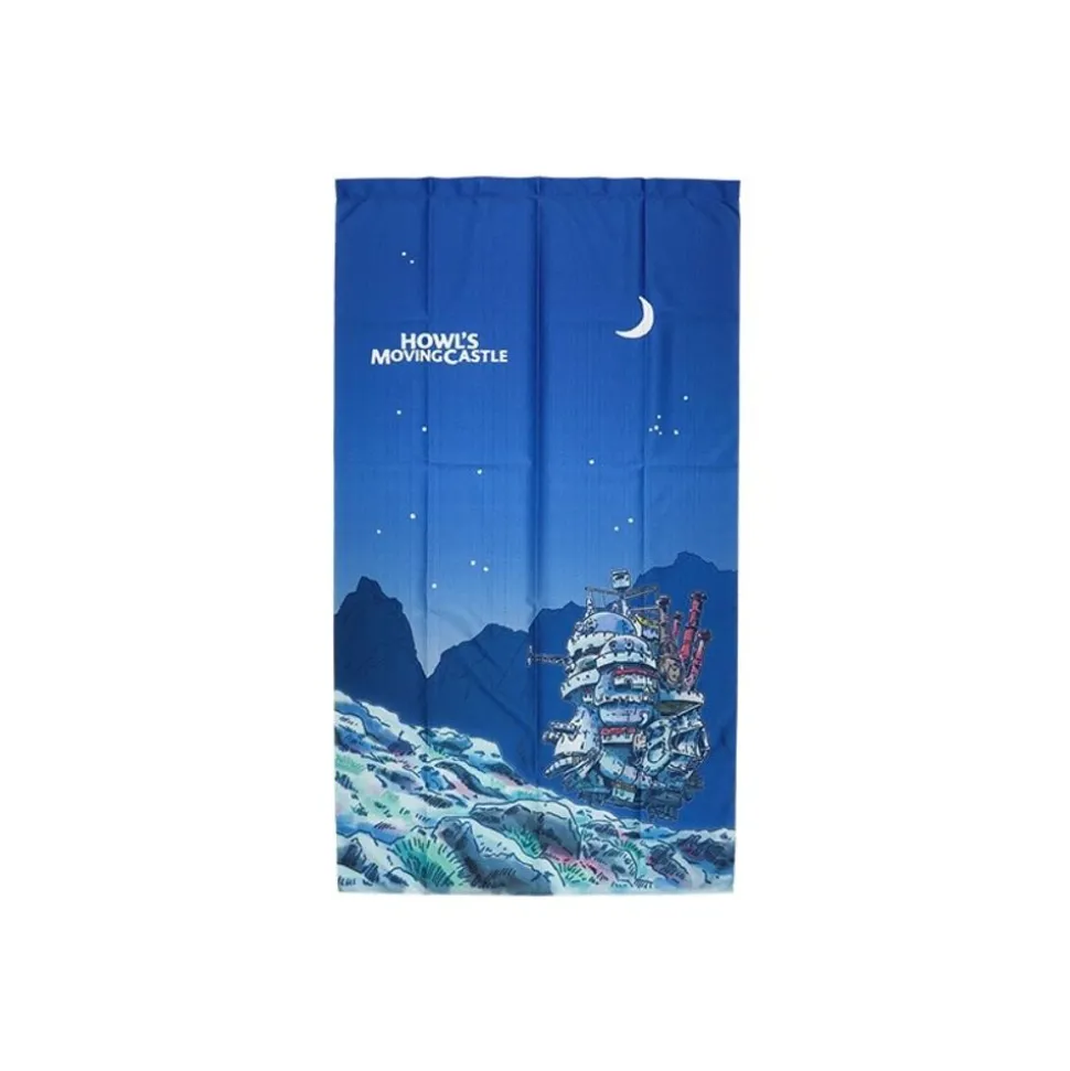 Japanese Curtain Moonlit Night - Howl'S Moving Castle